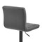 Armen Living Duval Adjustable Gray Faux Leather Swivel Bar Stool LCDUBABLGR - alternate 4